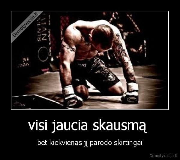 visi, jaucia, skausma