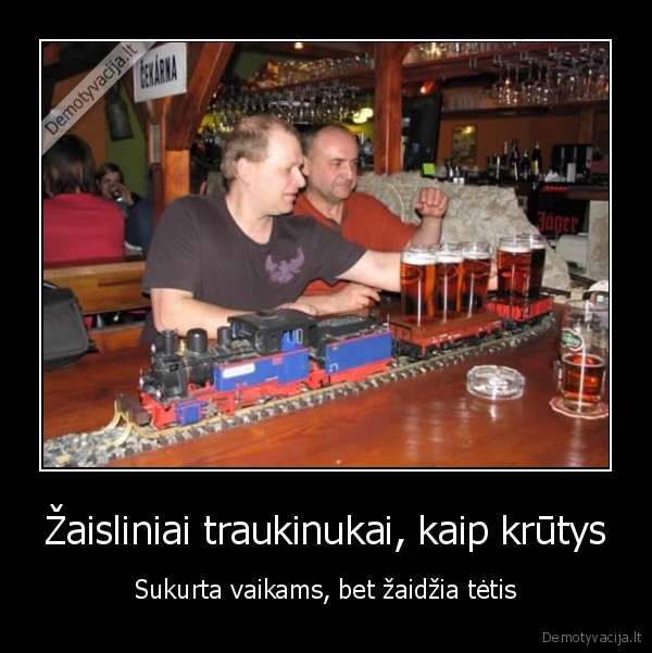 Žaisliniai traukinukai, kaip krūtys