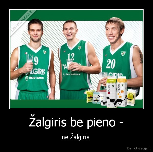 Žalgiris be pieno -