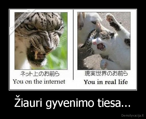 Žiauri gyvenimo tiesa...