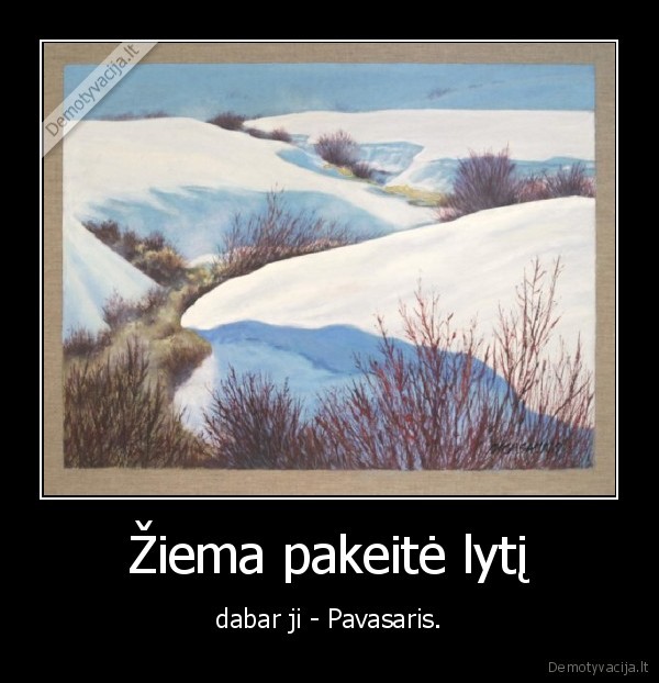 Žiema pakeitė lytį
