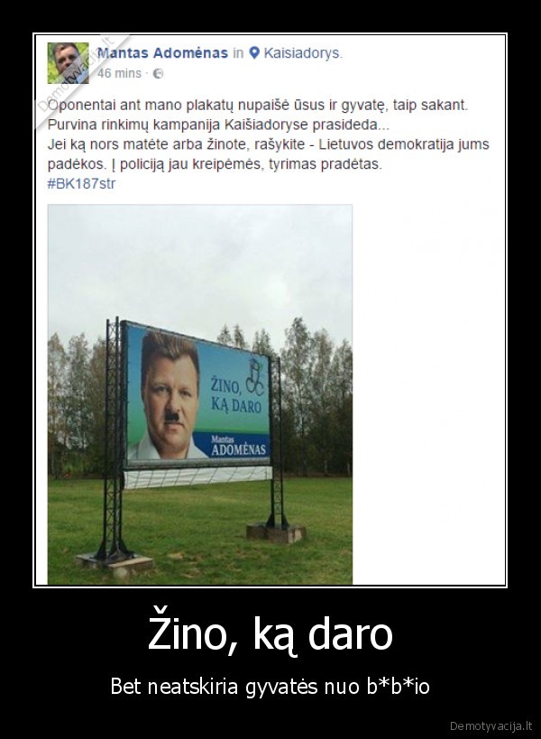 politine, reklama,vandalai