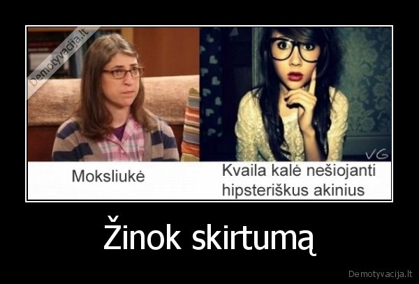 Žinok skirtumą