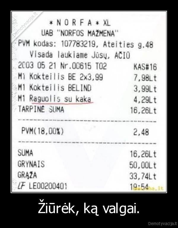 norfa,kvitas,raguolis,kaka