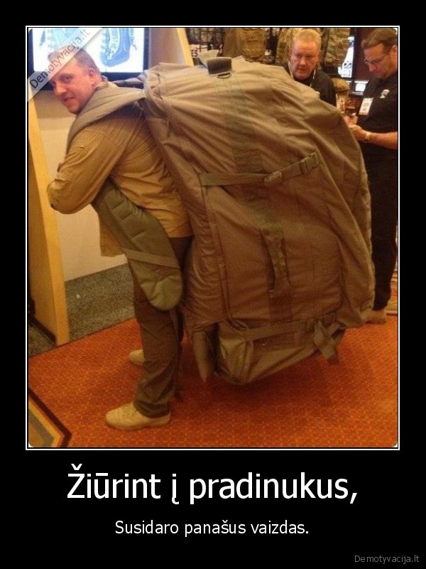 Žiūrint į pradinukus,