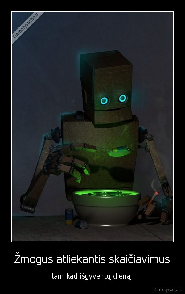 Žmogus atliekantis skaičiavimus