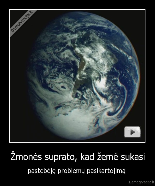 Žmonės suprato, kad žemė sukasi
