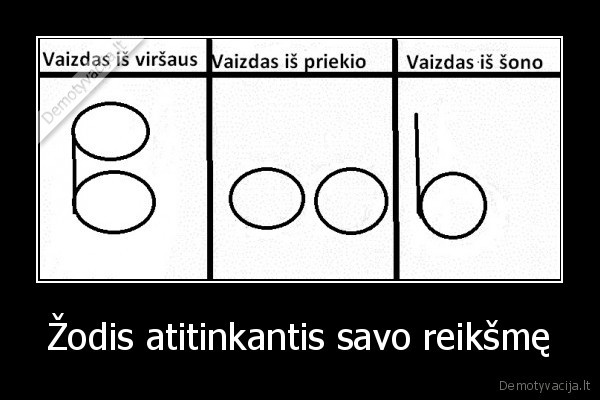 Žodis atitinkantis savo reikšmę