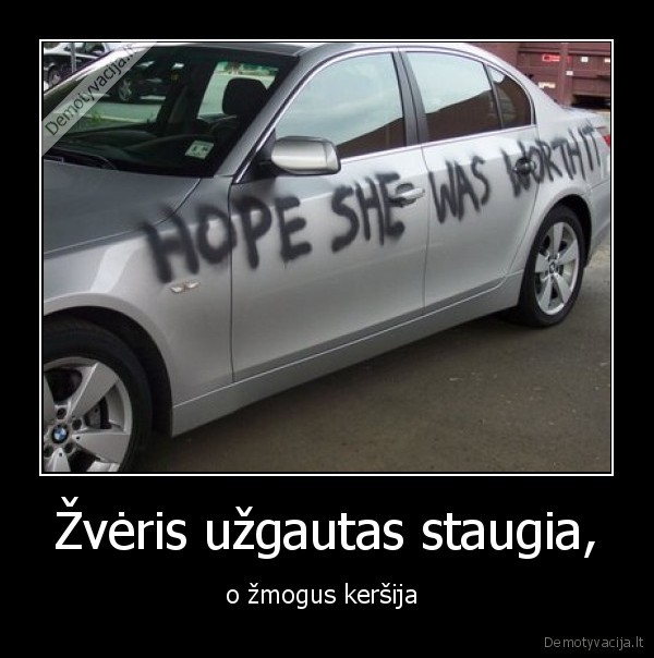 Žvėris užgautas staugia,