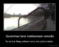  Gyvenimas tarsi nutekamasis vamzdis - Tai, kas iš jo išbėga, priklauso nuo to, kas į jį buvo nuleista.