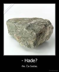 - Hade? - -Ne. Čia Saidas.