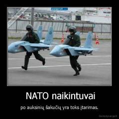  NATO naikintuvai - po auksinių šakučių yra toks įtarimas.
