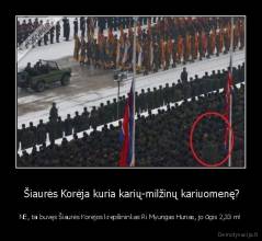  Šiaurės Korėja kuria karių-milžinų kariuomenę? - NE, tai buvęs Šiaurės Korėjos krepšininkas Ri Myungas Hunas, jo ūgis 2,33 m!