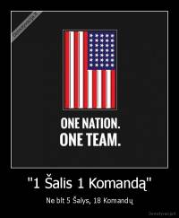 "1 Šalis 1 Komandą" - Ne blt 5 Šalys, 18 Komandų