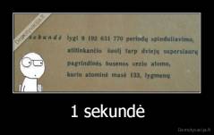 1 sekundė - 