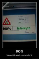100% - Vairuotojai,besurinktumet nors 50?% 