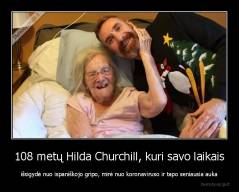 108 metų Hilda Churchill, kuri savo laikais - išsigydė nuo ispaniškojo gripo, mirė nuo koronaviruso ir tapo seniausia auka