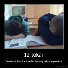 12-tokai  - Geriausiai žino, kaip ruoštis lietuvių kalbos egzaminui