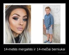 14-metės mergaitės ir 14-mečiai berniukai - 