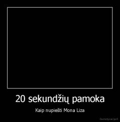 20 sekundžių pamoka - Kaip nupiešti Mona Liza