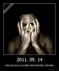 2011. 09. 14 - Lietuvoje buvo sumuštas keiksmažodžiu rekordas.