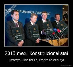 2013 metų Konstitucionalistai - Asmenys, kurie nežino, kas yra Konstitucija