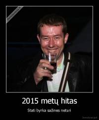 2015 metų hitas - Stati byrka sažines neturi