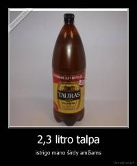 2,3 litro talpa - istrigo mano širdy amžiams