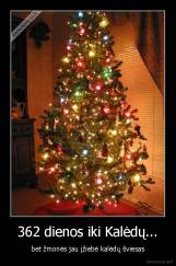 362 dienos iki Kalėdų... - bet žmonės jau įžiebė kalėdų šviesas