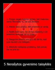 5 Nerašytos gyvenimo taisyklės - 