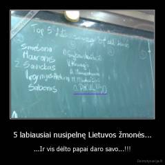 5 labiausiai nusipelnę Lietuvos žmonės... - ...Ir vis dėlto papai daro savo...!!!