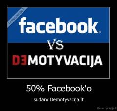 50% Facebook'o - sudaro Demotyvacija.lt