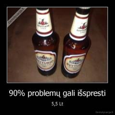 90% problemų gali išspresti - 5,5 Lt