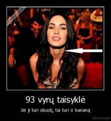 93 vyrų taisyklė - Jei ji turi obuolį, tai turi ir bananą