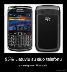 95% Lietuviu su siuo telefonu - yra emigrave i kitas salis 