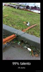 99% talento - 1% darbo