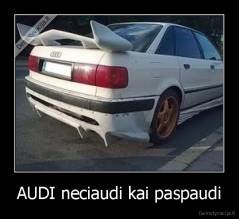 AUDI neciaudi kai paspaudi - 
