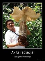 Ak ta radiacija - Užauginta černobilyje