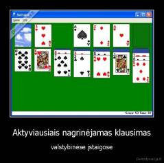 Aktyviausiais nagrinėjamas klausimas - valstybinėse įstaigose