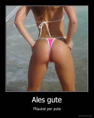 Ales gute - Pliaukst per pute