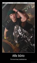 Alfa būrio - Formavimas pradedamas