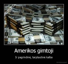 Amerikos gimtoji - Ir pagrindinė, tarptautinė kalba