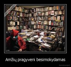 Amžių pragyveni besimokydamas - 