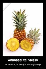 Ananasai tai vaisiai - Bet nereiškia kad jie negali būti radijo vedėjai