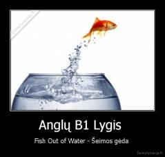 Anglų B1 Lygis  - Fish Out of Water - Šeimos gėda 