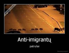 Anti-imigrantų - patruliai