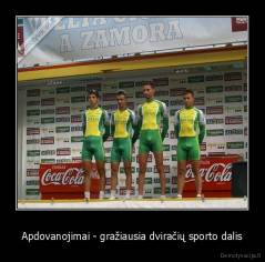 Apdovanojimai - gražiausia dviračių sporto dalis - 