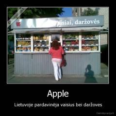 Apple - Lietuvoje pardavinėja vaisius bei daržoves