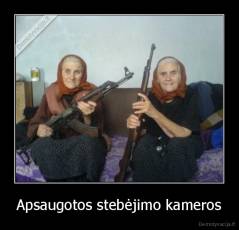 Apsaugotos stebėjimo kameros - 