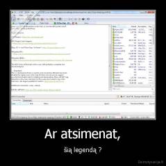 Ar atsimenat, - šią legendą ?